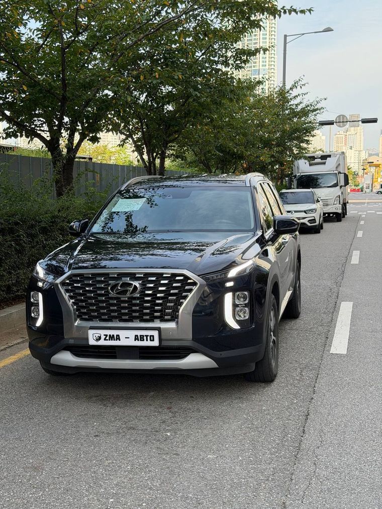 Hyundai Palisade с нашей рамкой, Корея